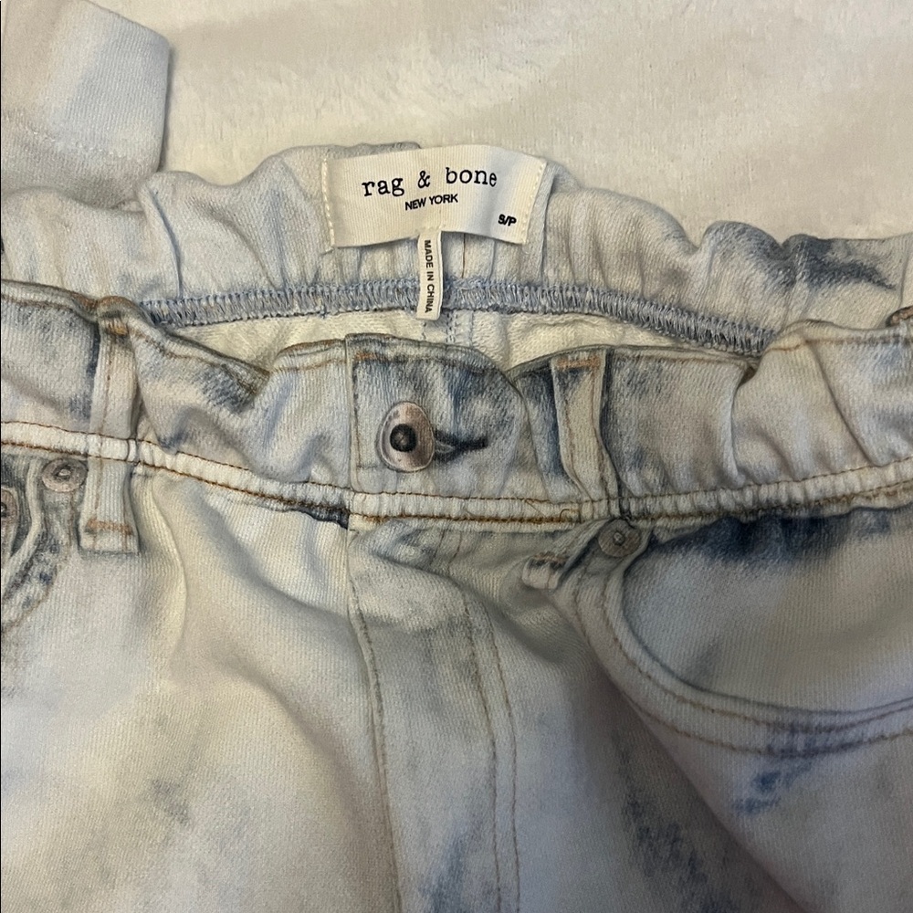 Rag & Bone Faded Blue Jogging pants that look like denim!